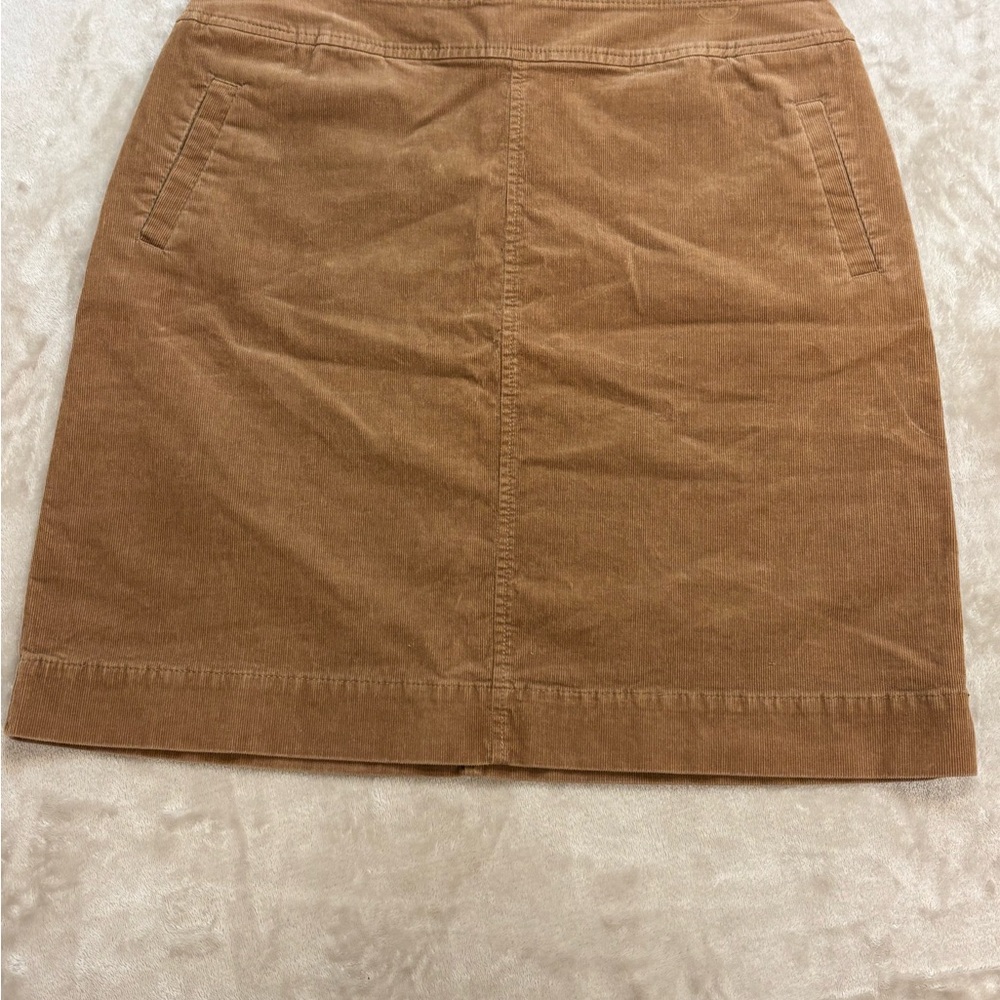 Talbots Brown Corduroy Mini Skirt